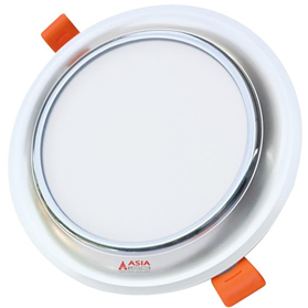 ĐÈN ÂM TRẦN MẶT CONG VIỀN BẠC 7W - 1 MÀU
