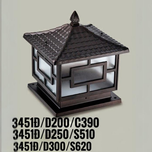 Đèn trụ cổng 3451Đ/D2300