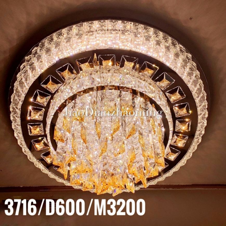 Mâm led pha lê 3716-D600