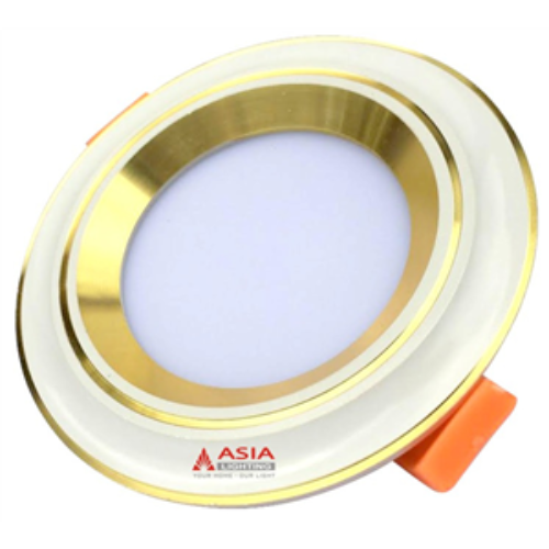 ÂM TRẦN MẶT LÕM VIỀN VÀNG NHẠT 7W - 3 MÀU