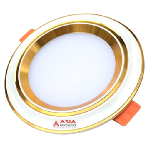 ÂM TRẦN MẶT LÕM VIỀN VÀNG 7W - 3 MÀU