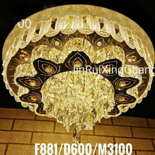 Mâm led pha lê F881-D600