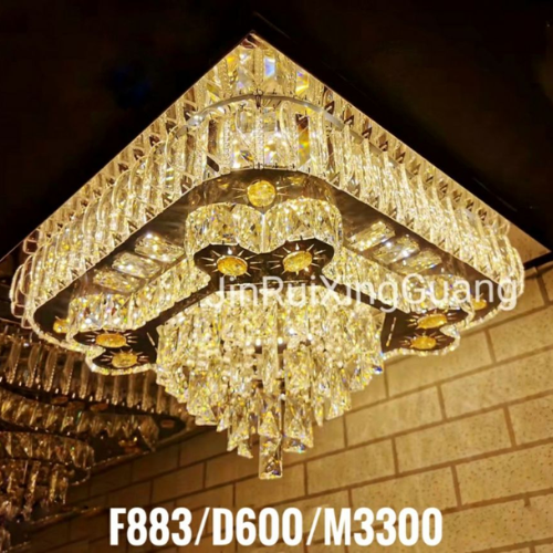 Mâm led pha lê F883-D600
