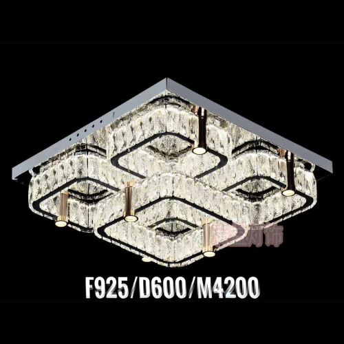 Mâm led pha lê F925-D600