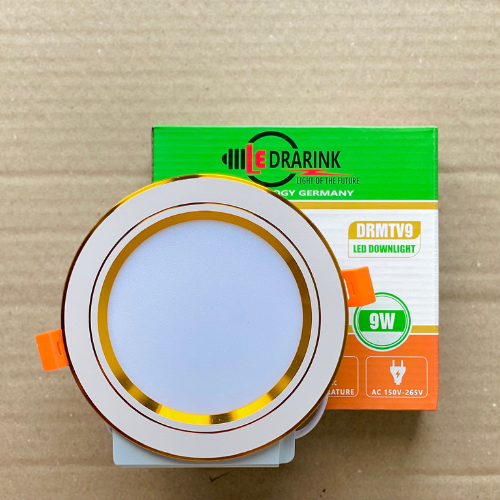 ÂM TRẦN 9W - D110 - VIỀN VÀNG - 3 MÀU