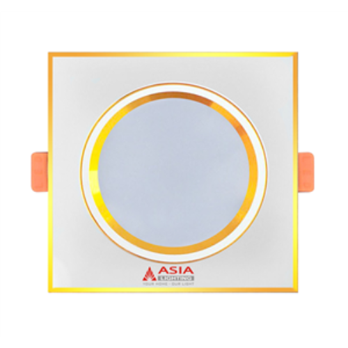 ÂM TRẦN MẶT VÀNG VUÔNG 7W - D90- 1 MÀU