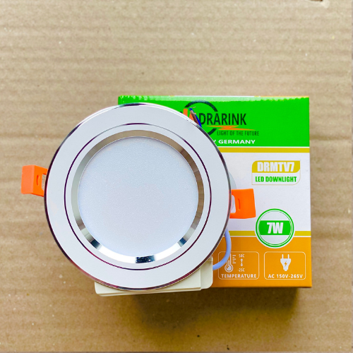 ĐÈN ÂM TRẦN MẶT TRẮNG 7W - D90 - 3 MÀU