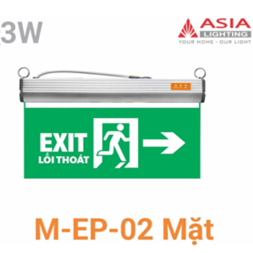 ĐÈN CHỈ DẪN MICA HƯỚNG PHẢI - 2 MẶT