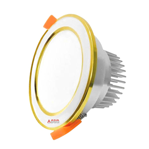 ÂM TRẦN MẶT BẠC VIỀN VÀNG 9W- 3 MÀU