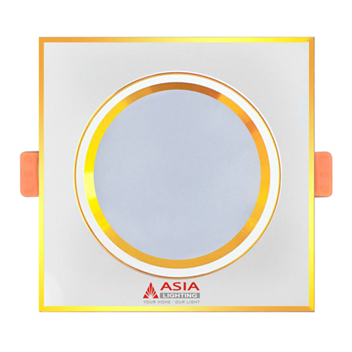 ÂM TRẦN MẶT VÀNG VUÔNG 7W - 3 MÀU
