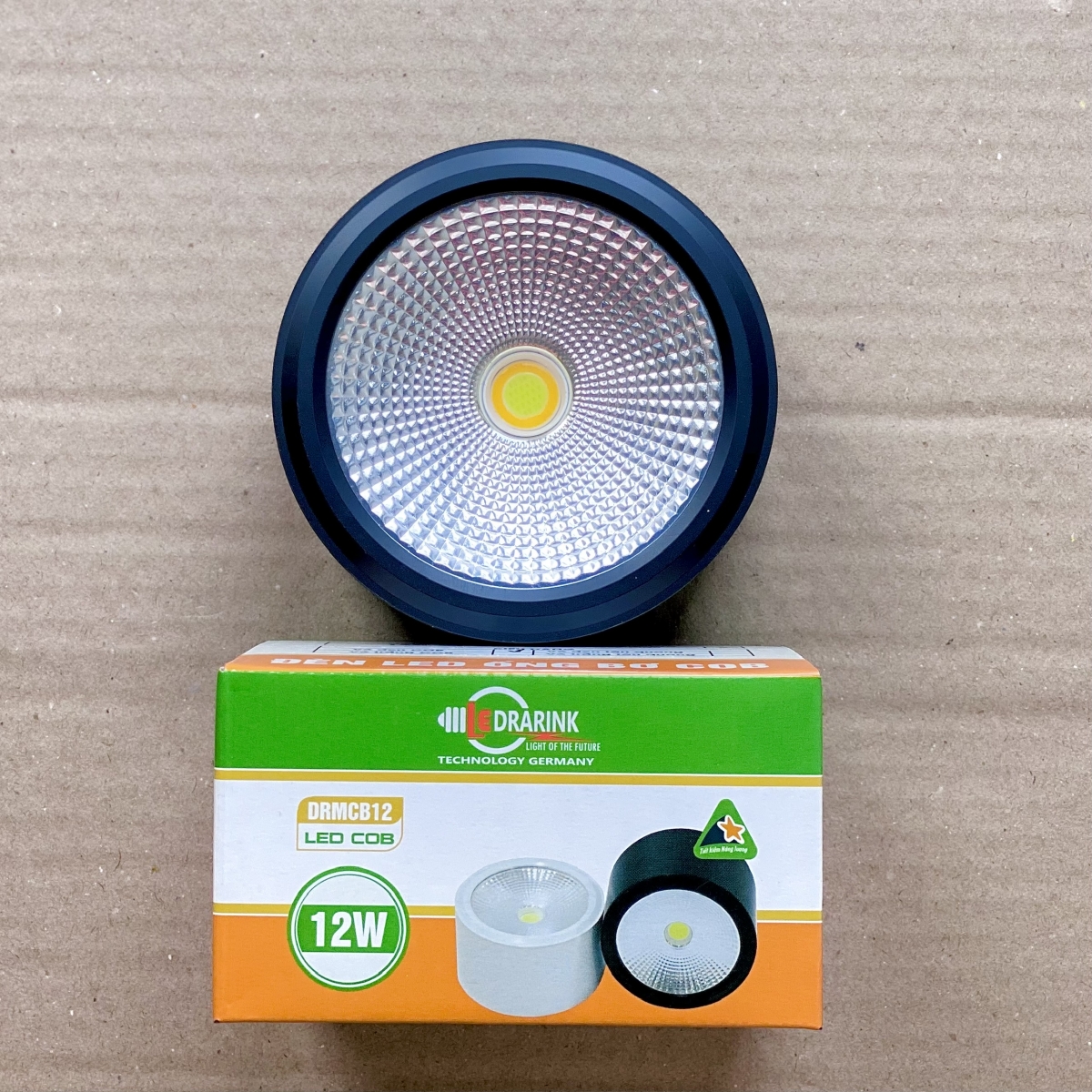 LON NỔI 12W - D120 - VỎ ĐEN