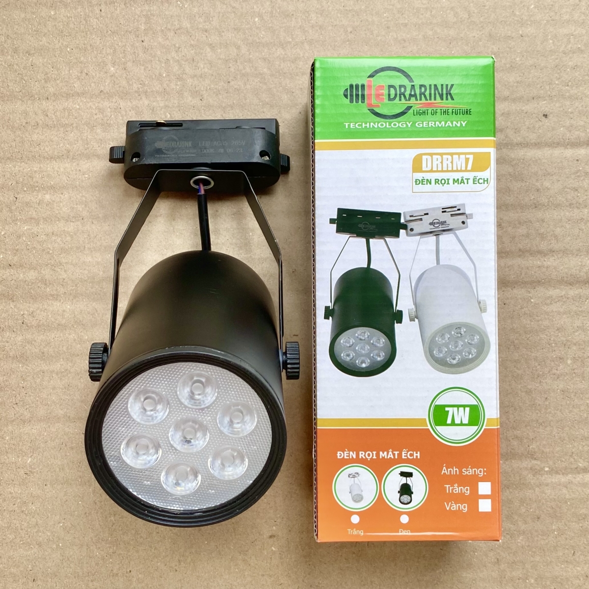 ĐÈN RỌI RAY THÂN ĐEN 7W,12W
