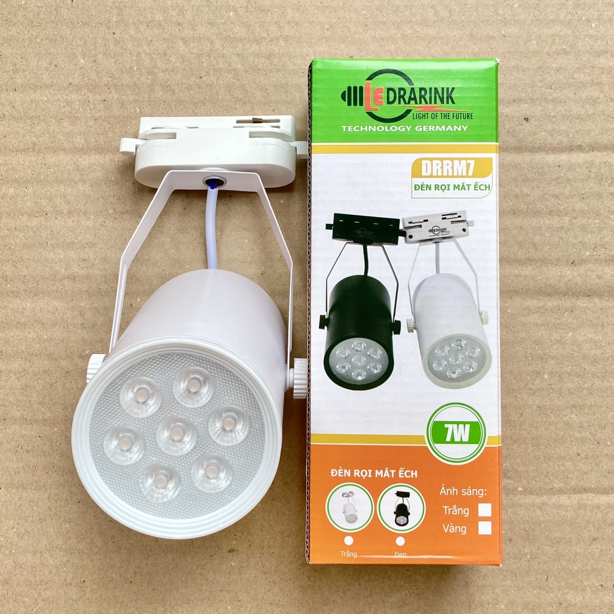 ĐÈN RỌI RAY THÂN TRẮNG 7W, 12W