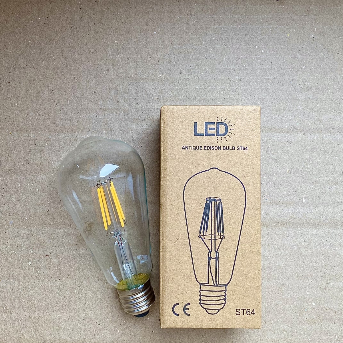 BÓNG LED EDISON ST64 - VỎ TRẮNG