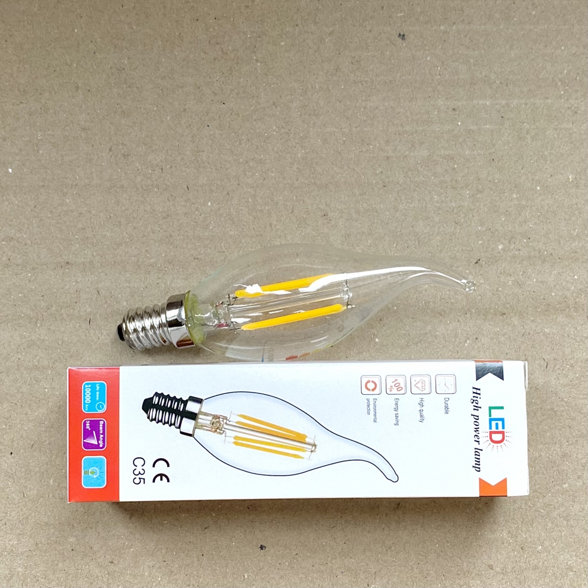 NHÓT LED EDISON E14 - CÓ RÂU