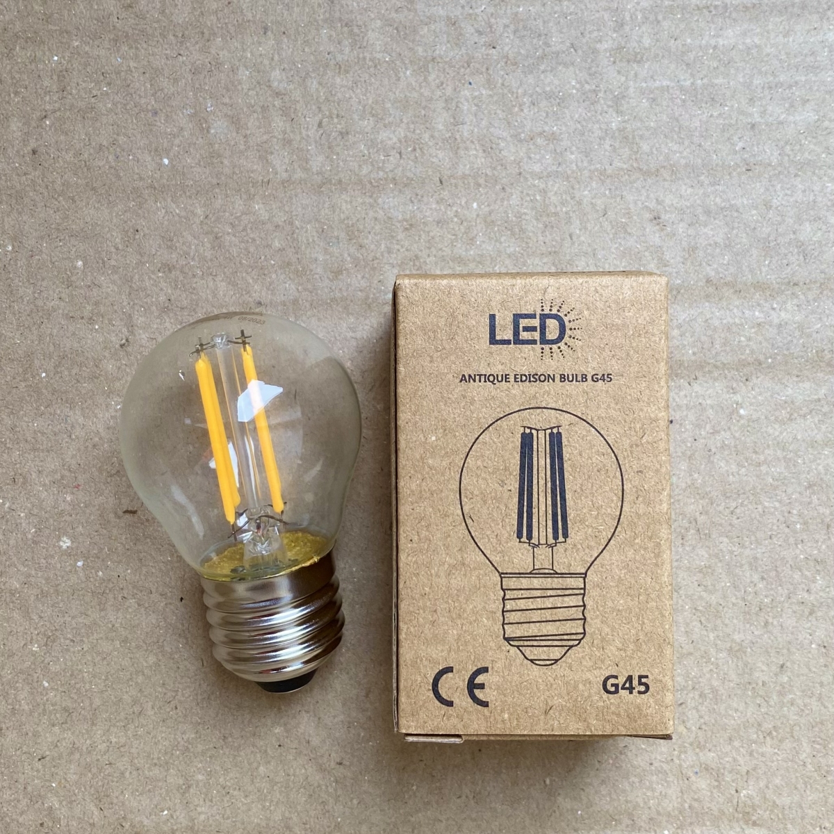 BÓNG LED EDISON G45 - VỎ TRẮNG 2700K