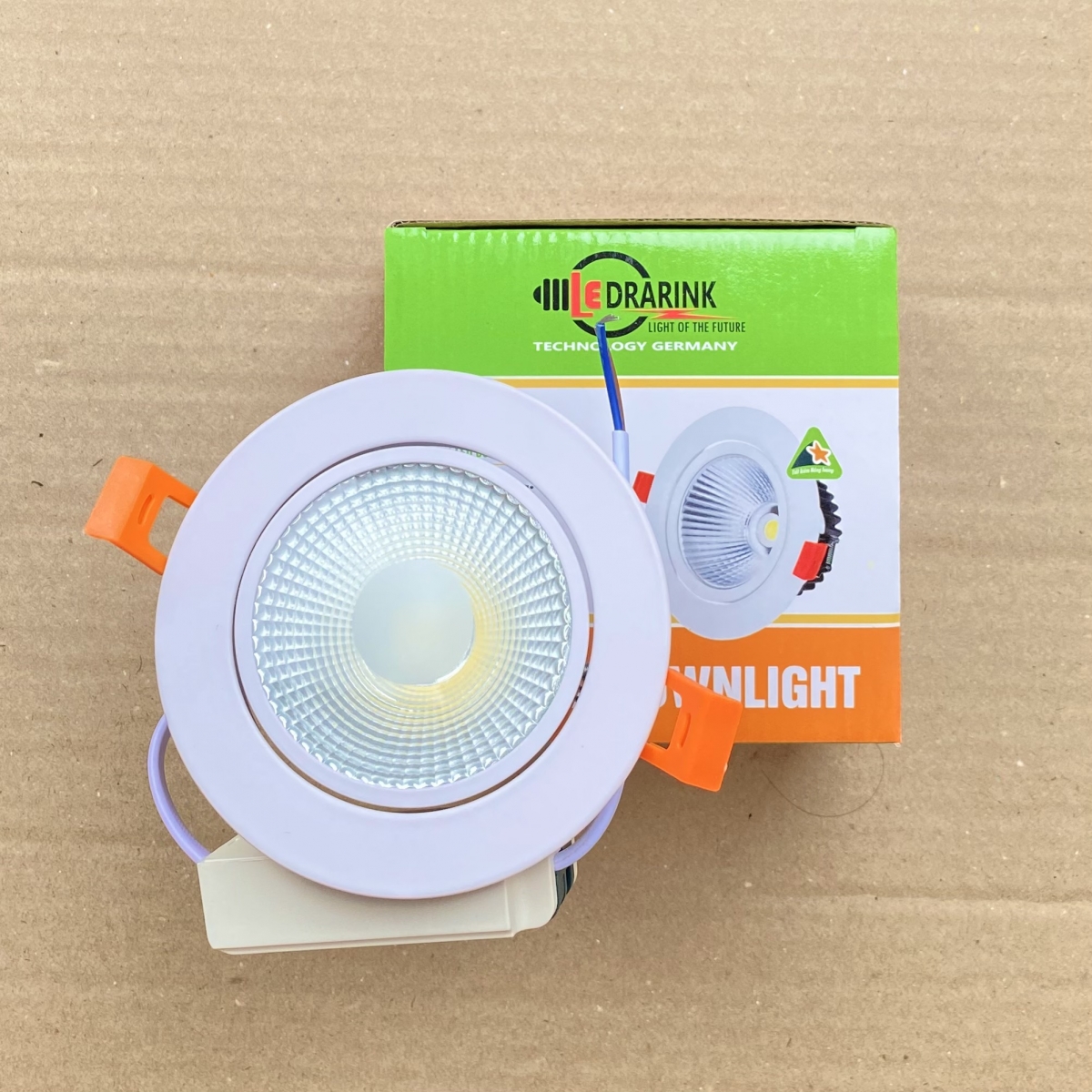 ÂM TRẦN MẶT KÍNH COB 7W - 3 MÀU 