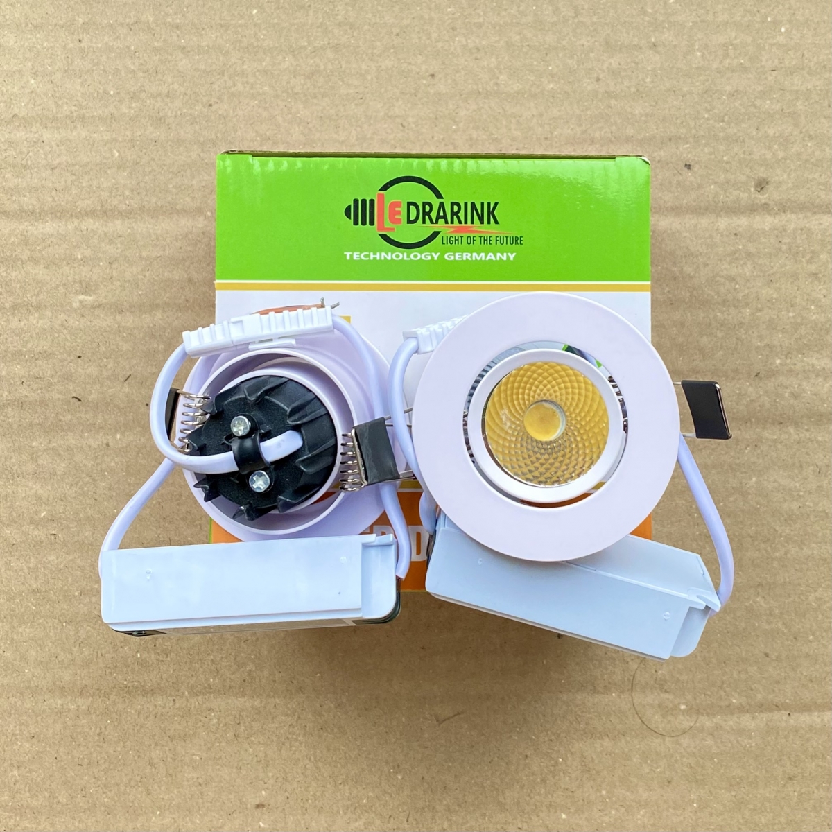 ÂM TRẦN MẶT KÍNH COB 5W - 3 MÀU 