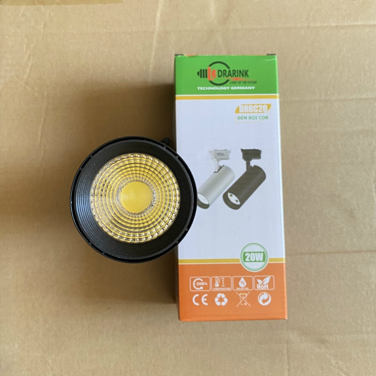 ĐÈN RỌI LED DRARINK 20W - THÂN ĐEN