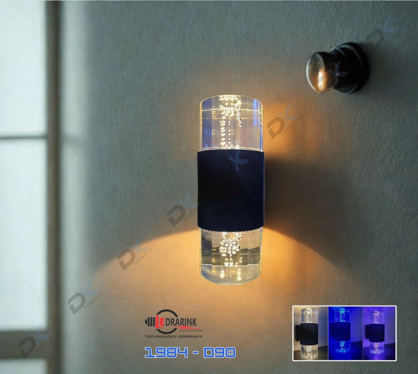       Trụ pha lê 2 đầu giọt nước phi 90 _1984 (V_XD_H) Drarink