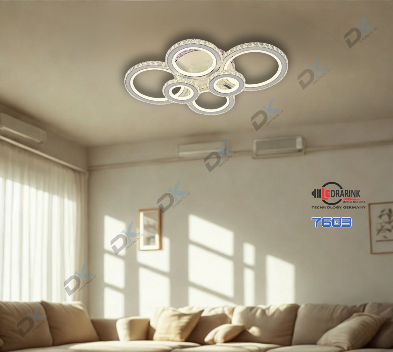       Mâm pha lê 7603 đế chuyển màu Drarink