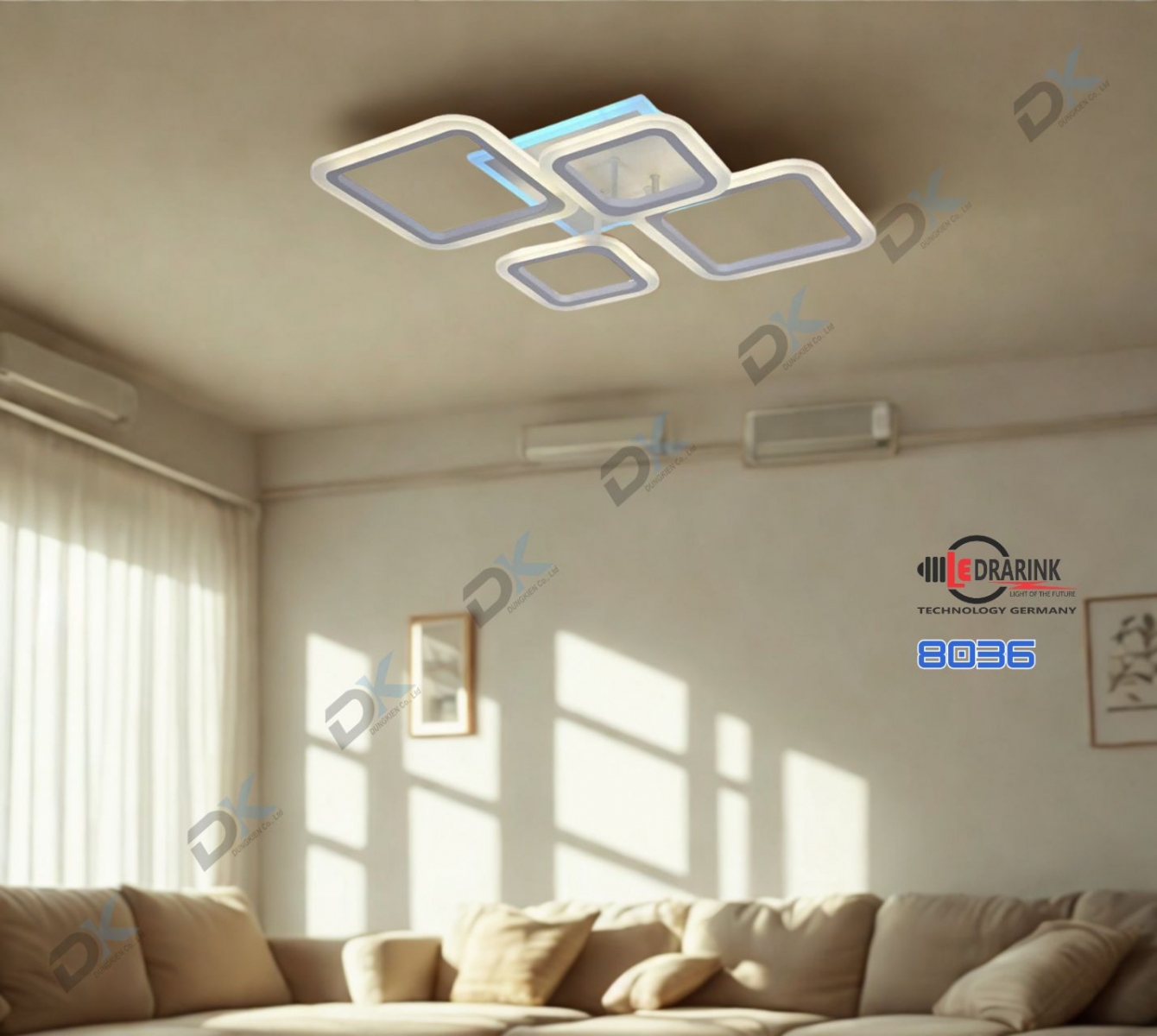       Mâm acrelic 8036 đế chuyển màu Drarink