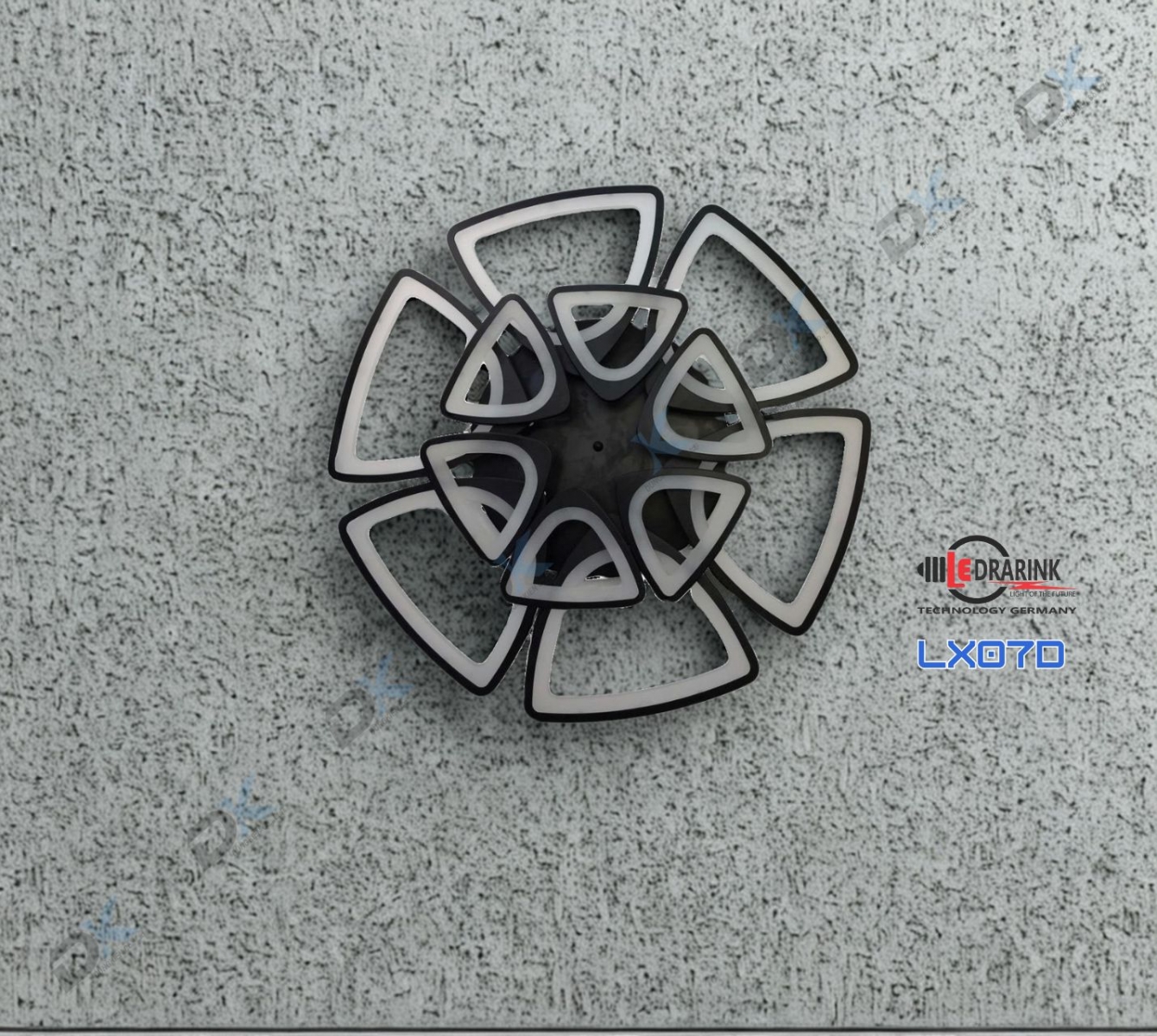       Mâm lá X07_12 (viền đen) Drarink