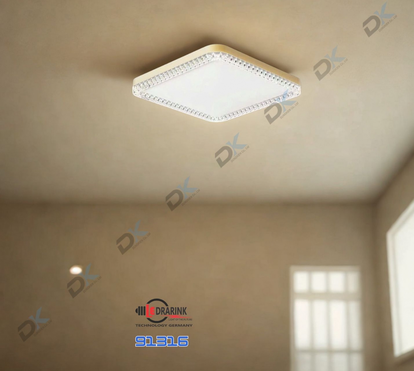       Mâm hiện đại  91316 vuông phi 500 Drarink