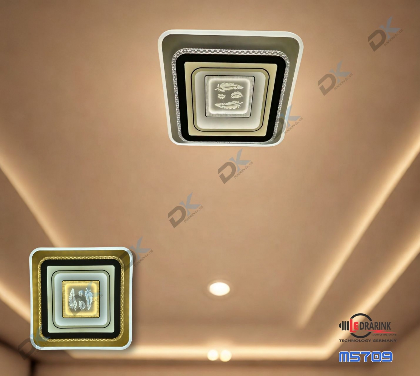       Mâm hiện đại vuông 5709 phi 500 Drarink